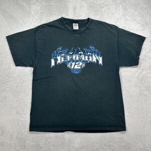Ryan Newman 12 Shirt Mens Large Black NASCAR Racing Penske Racing Graphic Tee